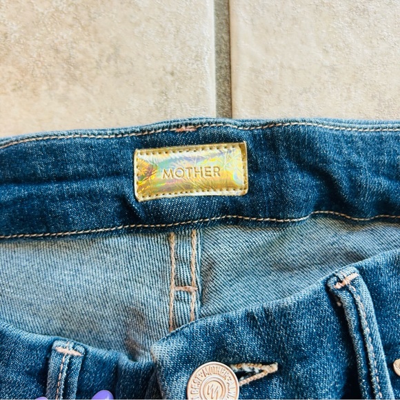 MOTHER Women's Skinny Jeans in Dark Blue - Picture 6 of 11